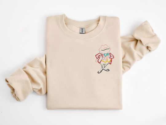 Mr Toad Embroidered Crewneck Crew, Disney embroidered sweatshirt