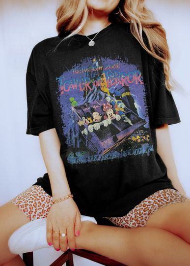 Vintage Mickeys The Twilight Zone Tower Of Terror Shirts, Halloween Party Shirts
