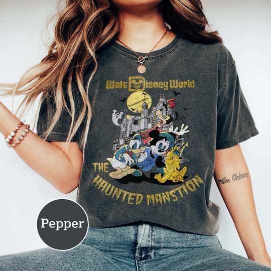 Vintage Disneyland The Haunted Mansion Halloween Shirt, Hitchhiking Ghosts