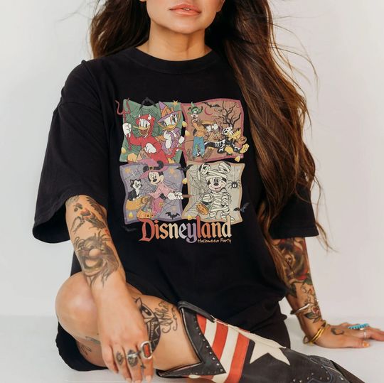 Discover Retro Disneyland Halloween Party Shirt, Disney Mickey Halloween Shirt