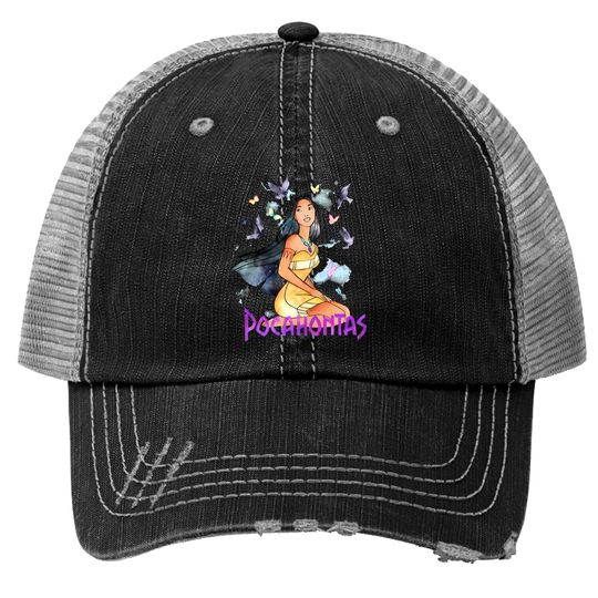 Disney Pocahontas Watercolors Of The Wind Graphic Trucker Hats