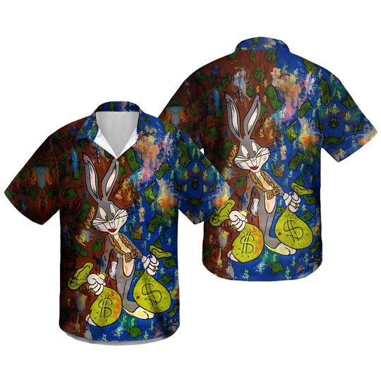 Bugs Bunny Rainy Days Hawaiian Shirt