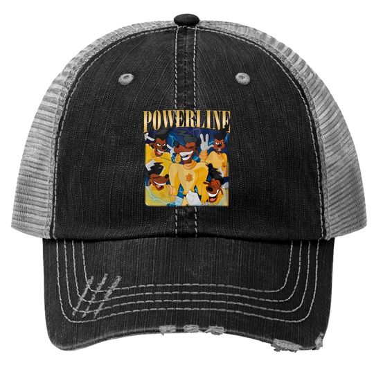Vintage Disney Powerline Trucker Hats, Powerline Stand Out Tour Trucker Hats, Powerline Goofy Movie