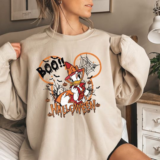 Vintage Disney Daisy Halloween Sweatshirt