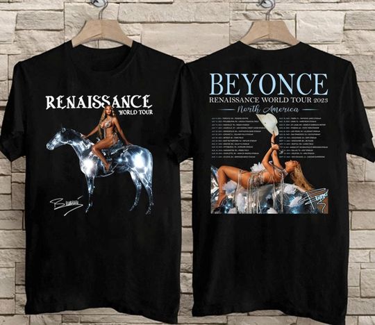 Discover Beyonce Renaissance Tour 2023 T-shirt, Renaissance Two Sides T Shirt