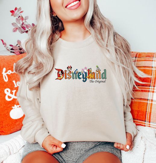 Disneyland Sweatshirt, Disney Character Shirt, Mickey And Friends, Disney World Sweatshirt, Disney Trip Sweatshirt, Disney Women Sweater