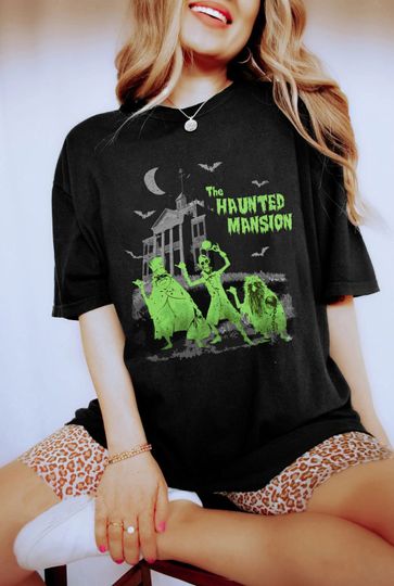 Retro Haunted Mansion Shirt, Vintage Disney Tee