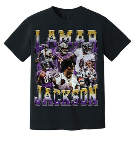 Lamar Jackson 90's Bootleg Vintage Style T-shirt