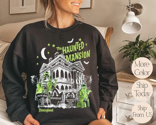 Vintage Haunted Mansion Sweatshirt, The Haunted Mansion Sweatshirt, Disneyland Halloween Sweatshirt