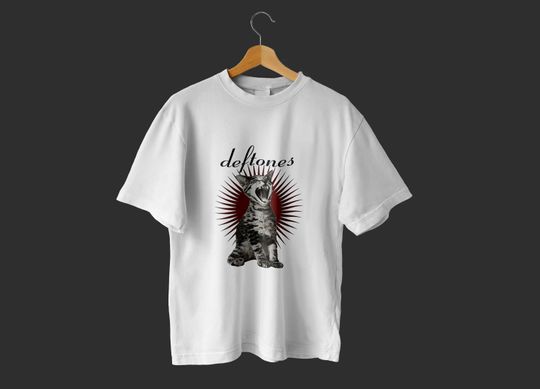Deftone Shirt - Deftone Screaming Cat Vintage Shirt
