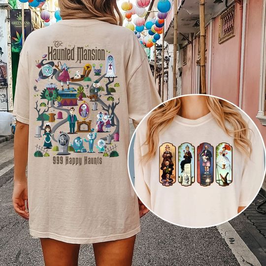 Haunted Mansion Shirt, The Haunted Mansion Map Shirt, Retro Disney Halloween Shirt,Stretching Room Shirt
