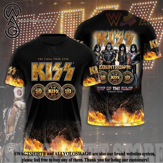Kiss Band 50th Anniversary 1973-2023 Signature 3D T-Shirt, KISS Band Shirt