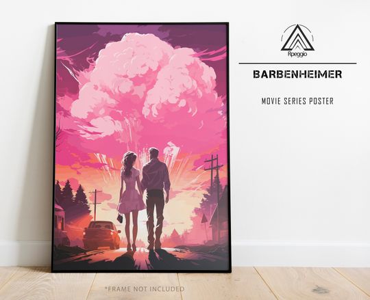 Barbenheimer Poster Fan Art Barbieheimer Poster