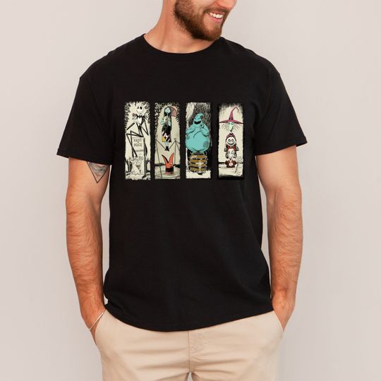 Retro Haunted Mansion The Nightmare Before Christmas shirt, Disney Halloween  Tshirt