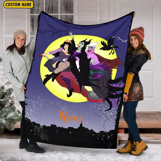 Disney Villains Fleece Blanket,Villains Character Blanket,Ursula The Little Mermaid