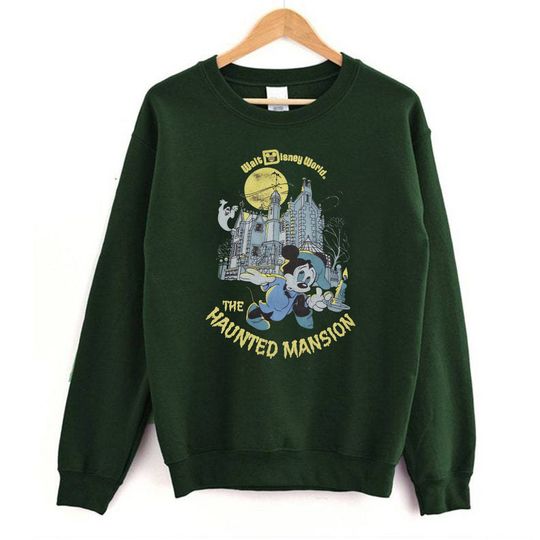 Discover Vintage Mickey Haunted Mansion Sweatshirt, Disney The Haunted Mansion Shirt,  Haunted Mansion 1969 Shirt