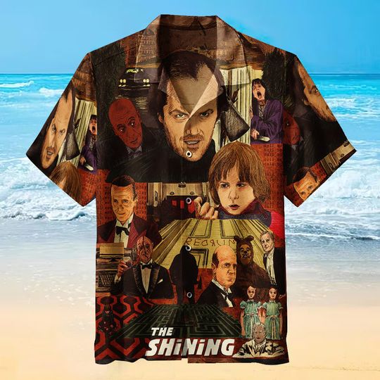 The Shining Vintage Hawaiian Shirt 2023, Horror Movie Button Down Shirt
