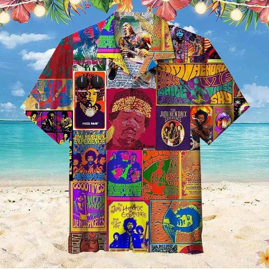 Jimi Hendrix 2023 Hawaiian Shirt, Rock Music Hawaiian Shirt