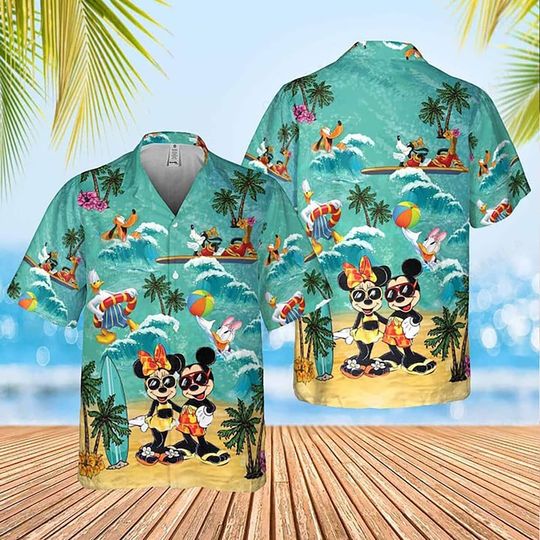 Disney Pirates of Caribbean Hawaiian Shirt, Mickey And Friends Shirt, Disney Pirate's Life Hawaiian Shirt