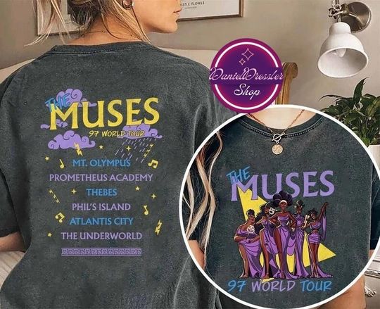 Two-sided Vintage Disney Hercules The Muses 97 World Tour Shirt