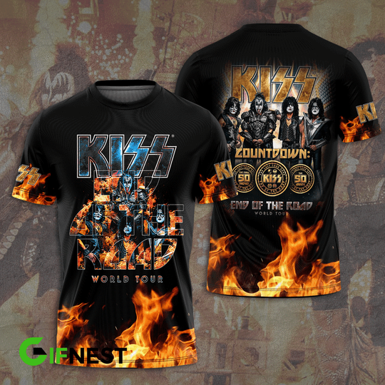 Kis.s Rock Band 3D T-Shirt