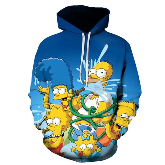 The Simpsons 3D All Over Print Pullover Hoodie