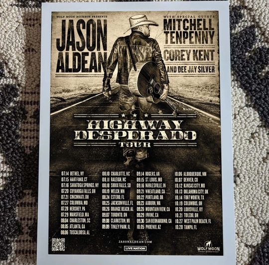 Jason Aldean 2023 Tour Poster