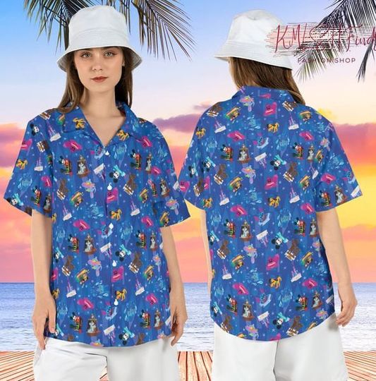Disneyland Parks Hawaiian Shirt, Animal Kingdom Beach Hawaii Shirt