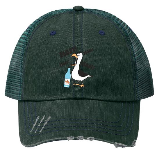 Nemo Seagull Mom Trucker Hats, Disney Finding Nemo Trucker Hats, Funny Nemo Trucker Hats, Disney Mom Trucker Hats