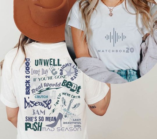 Discover Matchbox Twenty Spring/Summer 2023 Tour T-Shirt, Matchbox Twenty