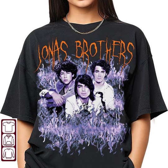 Discover Jonas Brothers Metal Merch, Jonas Brothers Bootleg Shirt