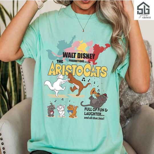 Vintage Disney The Aristocats Shirt, The Aristocats Characters Shirt