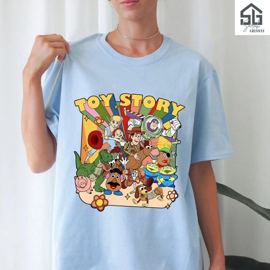 Retro Disney Toy Story  Color Shirt, Woody Buzz Lightyear Shirt