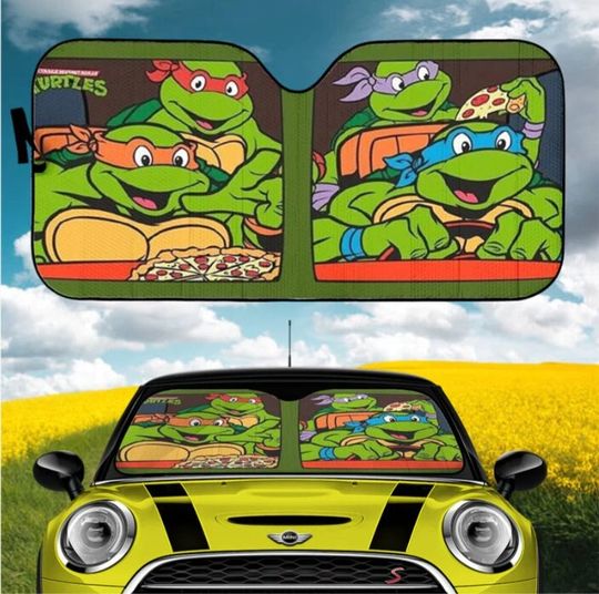 Classic Teenage Mutant Ninja Turtles Driving Car Auto Sunshades, Movie