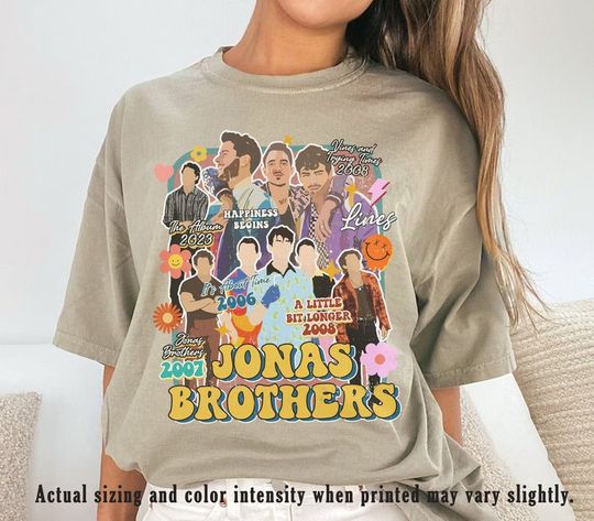 Retro Jonas Brothers  Shirt, Jonas Brother Merch, Jonas Brothers Tour Shirt