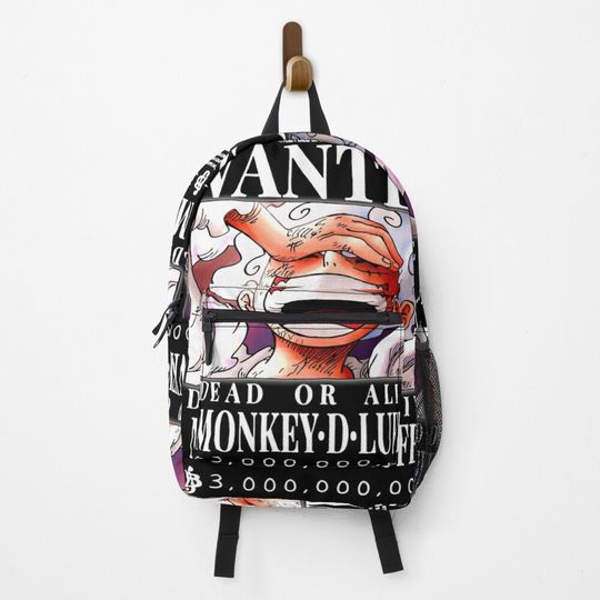 Discover Luffy Wanted Poster Gear 5 Backpack