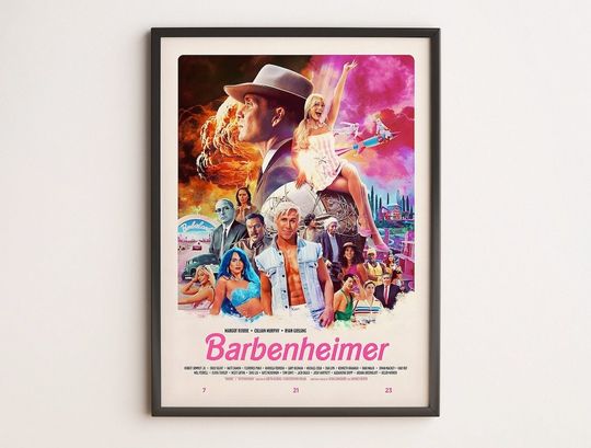 Barbenheimer, Barbie Openhaimer Movie Poster