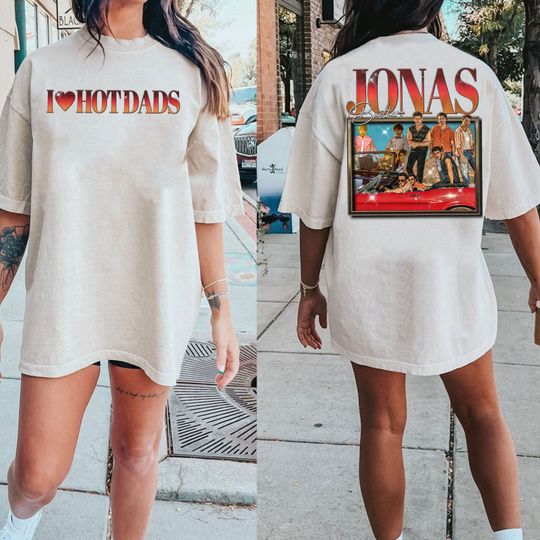 Vintage Jonas Brothers Shirt, I Love Hot Dads Shirt, Joe Jonas