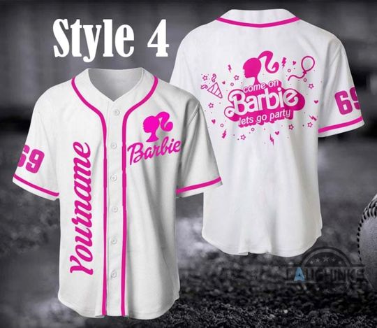 Barbie Movie 2023 Baseball Jersey