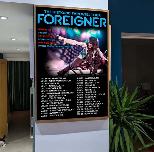 Discover Foreigner The Historic Farewell Tour 2023 Poster