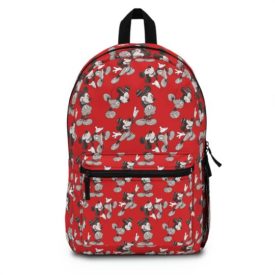Disney Red Backpack, Mickey Mouse Bag