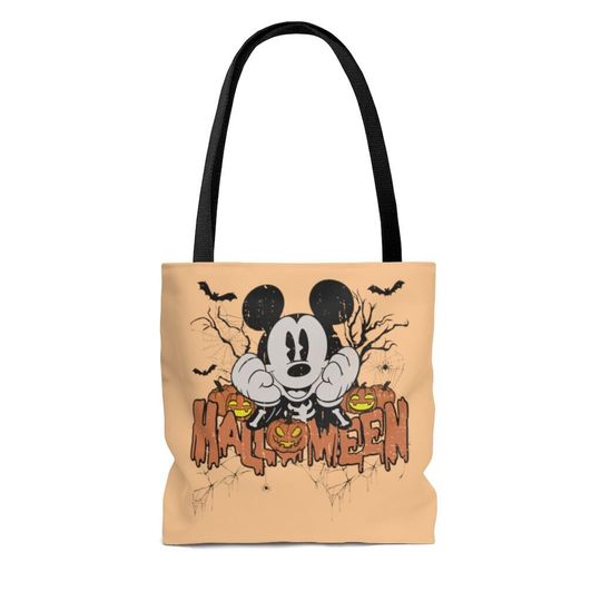 Mickey Mouse Halloween Tote Bag, Disney Trick or Treat Bag