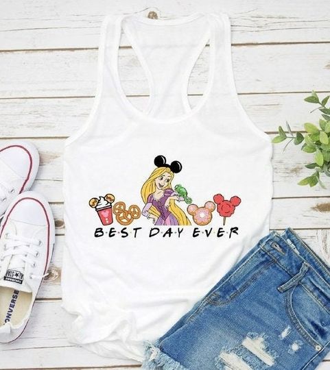 Best Day Ever Tank, Disney Princess Tank Top
