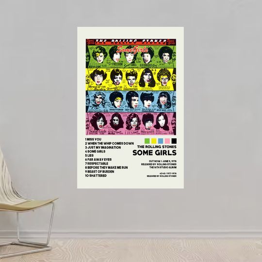 The Rolling Stones Posters / Some Girls Poster / Album Cover Poster