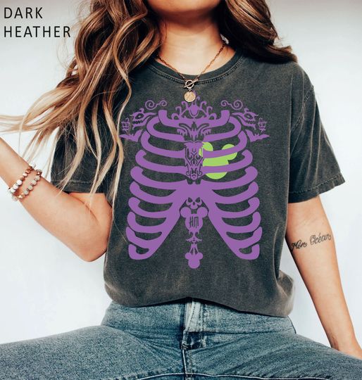 Mickey Skeleton Ribcage Shirt, Disney Skeleton Shirt, Disney World Shirt