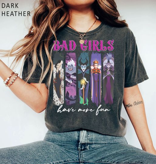 Retro Disney Villains Maleficent Ursula Evil Queen Hades Shirt