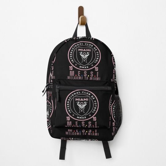inter miami t shirt messi and fans Backpack