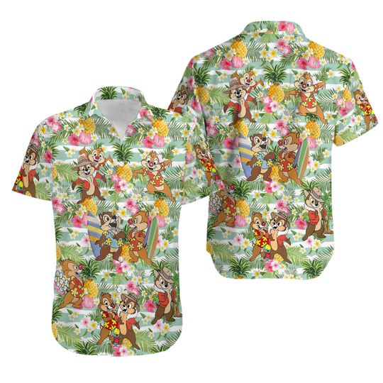 Chip And Dale Hawaiian Shirt, Disney Hawaiian Shirt