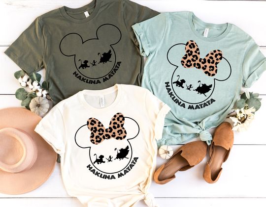 Hakuna Matata Mickey or Minnie Mouse Animal Kingdom Shirt| Animal Kingdom Shirt| Disney Family Shirts