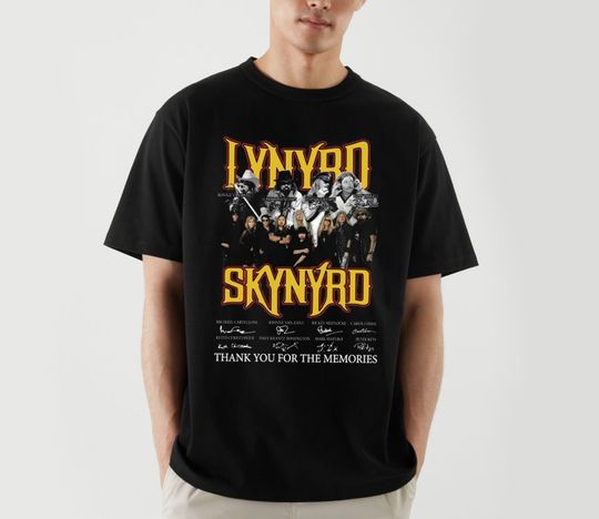 Lynyrd Skynyrd 59th Anniversary 1964-2023 Signatures Shirt